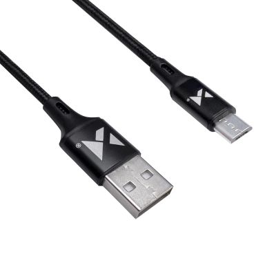 3. Wozinsky Kabel USB Kabel - microUSB 2.4A 1m schwarz (WUC-M1B)