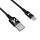 3. Wozinsky Kabel USB Kabel - microUSB 2.4A 1m schwarz (WUC-M1B)