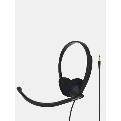 Koss CS200i Kabelgebundenes Headset mit Kopfbügel, Büro/Callcenter, Schwarz