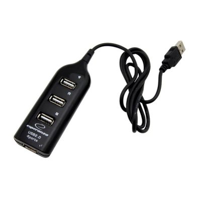 4. Hub Esperanza EA116 (4x USB 2.0; schwarz)