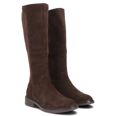 4. Braune Lederstiefel mit Stretch Filippo DKZ8222