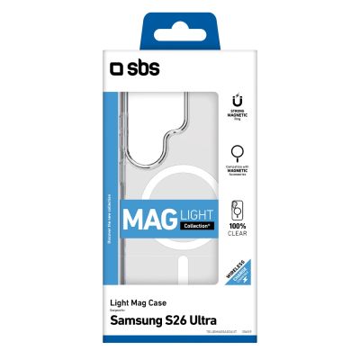 2. SBS Cover Light Mag Schutzhülle für Samsung Galaxy S26 Ultra, kompatibel mit MagSafe – Transparent