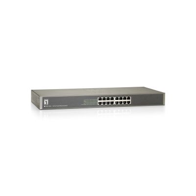 LevelOne FSW-1650 Netzwerk-Switch, unmanaged Fast Ethernet (10/100), Grau