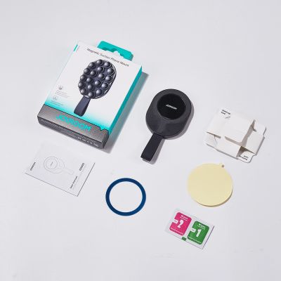 4. Joyroom JR-ZS393-S Magnethalter mit Saugnäpfen für 4,7-7-Zoll-Telefone – Schwarz