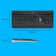 7. Logitech MK540 Advanced Tastatur und Maus (inkl. universeller Funkfernbedienung, QWERTZ-Tastatur, amerikanische und internationale Tastatur, schwarz)