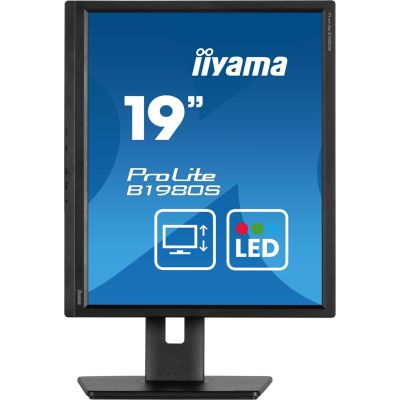5. iiyama B1980S-B1 Monitor, 19 Zoll, TN-Panel, 1280 x 1024 Pixel, 250 cd/m², HDMI, DisplayPort