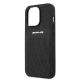 6. AMG AMHCP13LOSDBK iPhone 13 Pro / 13 6,1" schwarz/schwarzes Hardcase Leder mit gebogenen Linien