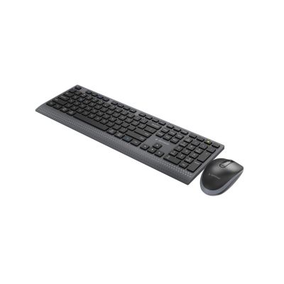 4. GEMBIRD Kabelloses Tastatur- und Maus-Set mit Dual-Modus, 2,4 GHz + Bluetooth, schlank, US-Layout, Schwarz