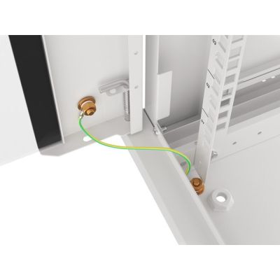 8. Lanberg WF01-6422-10S Rack-Schrank (22 HE; 1080 mm / 600 mm / 450 mm; Wandmontage; Glas; 19 Zoll; grau)