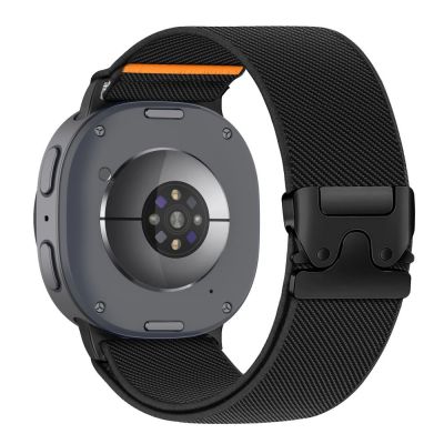 2. Tech-Protect Nylon-Armband mit Verschluss für Samsung Galaxy Watch 40/44/46 mm – Schwarz