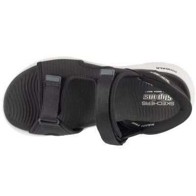 3. Skechers Slip-Ins: Go Walk Flex Sandale – Einfacher Einstieg 229210-BKGY Schwarz 42