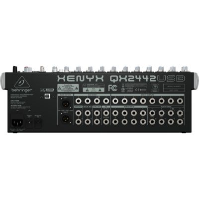 4. Behringer QX2442USB Audiomixer mit 24 Kanälen.