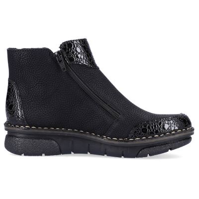 9. Bequeme, isolierte Stiefeletten mit Reißverschlüssen Rieker W RKR555