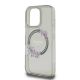 6. Guess IML Flowers Wreath MagSafe Case für iPhone 16 Pro - Schwarz