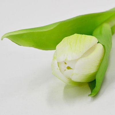 13. Weiße Tulpe, 31 cm, naturgetreue Frühlingsdekoration