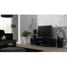 TV-Schrank SOHO 140 schwarz/glänzend schwarz