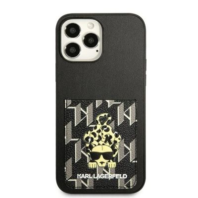 3. Karl Lagerfeld Karlimals Cardslot Hülle für iPhone 13 Pro Max – Schwarz