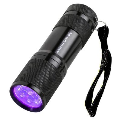 4. Wozinsky WLD-9L IP65 UV-Taschenlampe zur Spurensuche – Schwarz