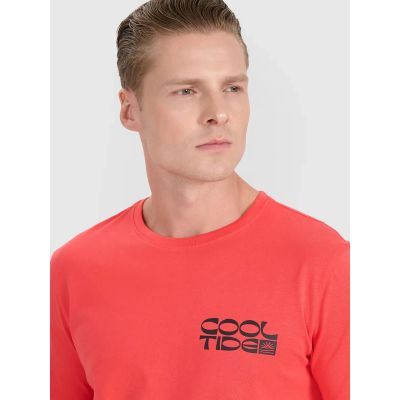 3. Herren-T-Shirt mit Aufdruck, regulär, Größe 4F 4FWSS25TTSHM1984-63S