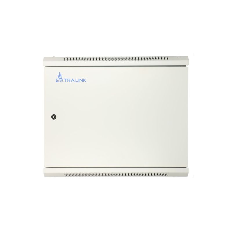3. Extralink 12U 600x450 ASP Grauer Wandschrank, Tür aus massivem Blech