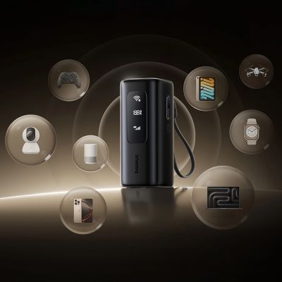 12. Baseus EnerGeek GX11 MiFi 20000mAh 67W Powerbank mit WLAN-Funktion - Schwarz