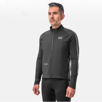15. Rockbros Herbst/Winter Langarm-Radjacke L - Schwarz