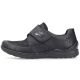 3. Rieker 48954-00 bequeme schwarze Damenschuhe mit Klettverschluss