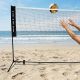 32. BADMINTONNETZ MIT GESTÄNGE 5 X 1,55 M MIT TRANSPORTTASCHE ENERO