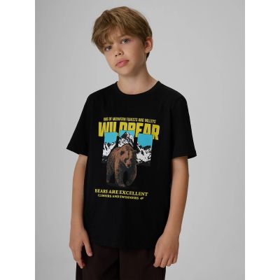 Jungen-T-Shirt mit Aufdruck, regulär, Größe 4F 4FJKAW26TTSHM4456-20S