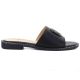 2. Schwarze Damen-Flip-Flops aus Leder, Modell S.Barski KV61-6019