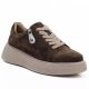 Braune Damen-Plateauschuhe aus Wildleder, Jezzi 26PB18-566