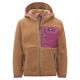 Kinder-Fleecejacke Trollkids Kids Aurlandsfjord Jacket mit Kapuze, Reißverschluss und in Braun (466-823)