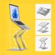 12. Wozinsky WRS-CPY75DSS Laptop- und Tablet-Ständer aus Aluminium + kostenloser Smartphone-Ständer – Silber