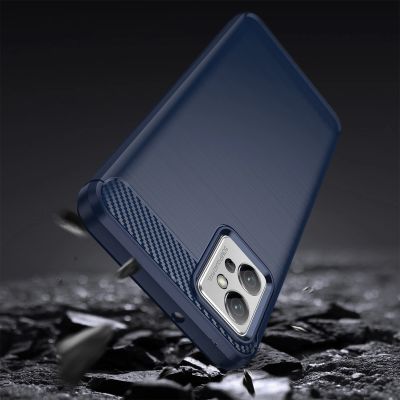 3. Carbon Case für Xiaomi Poco F4 5G flexible Silikon-Carbon-Hülle schwarz
