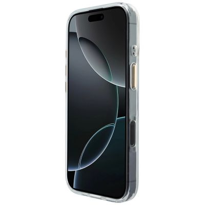 5. Guess IML Gradient Script Metal MagSafe Hülle für iPhone 17 - Weiß