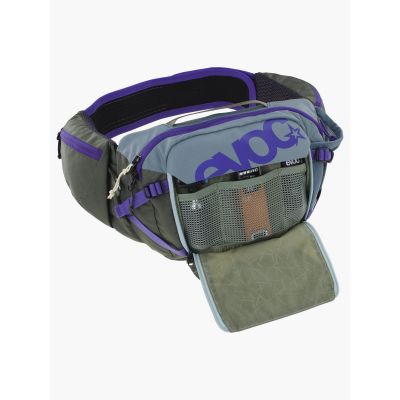4. EVOC Hip Pack Pro 3 Stahl/Violett/Dunkeloliv