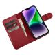 9. iCarer Wallet Case 2in1 Cover iPhone 14 Plus Anti-RFID Leder Flip Cover Rot (WMI14220727-RD)
