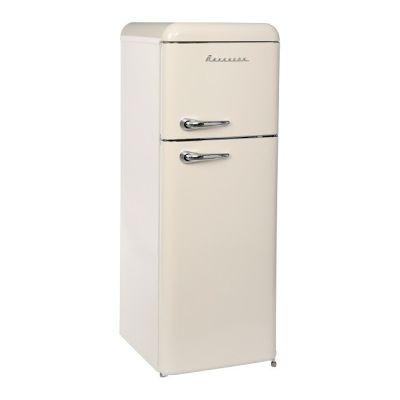 4. Ravanson LKK-210RC Retro-Kühlschrank (545 mm x 1470 mm x 585 mm; 157 l; Energieeffizienzklasse A++; creme)