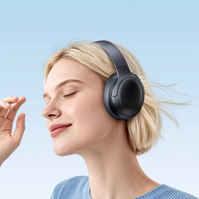6. Baseus Bass BH1 Lite Kabellose On-Ear-Kopfhörer mit Bluetooth 6.0 - Schwarz