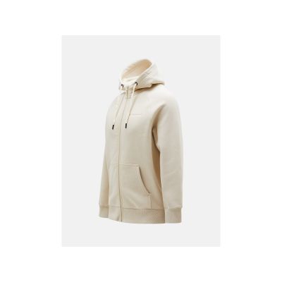 6. Peak Performance M Original Small Logo Zip Hood Sweatshirt, beige