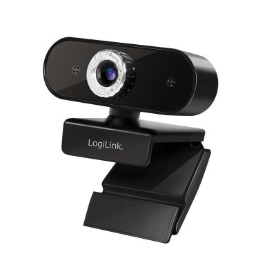 LogiLink UA0371 Webcam 3 MP 1920 x 1080 px USB 2.0 Schwarz, Silber