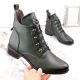 6. Jezzi W JEZ412B isolierte flache Stiefeletten, grün