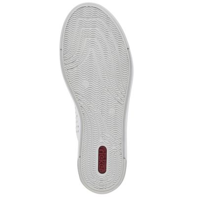 12. Rieker W RKR642 durchbrochene Lederschuhe weiß