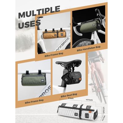 2. Rockbros Multifunktions-Fahrradtasche 2 in 1 2l weiß