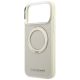 6. Karl Lagerfeld Ring Stand 360 Saffiano Classic Logo MagSafe Hülle für iPhone 18 Pro / 17 Pro – beige