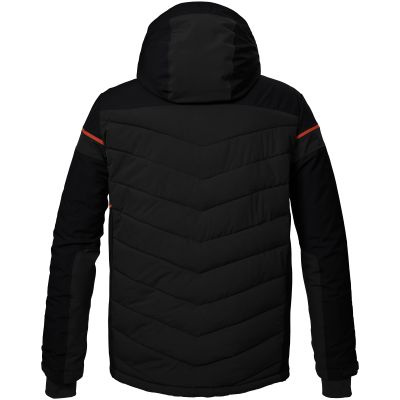 2. Herren-Steppskijacke mit abnehmbarem Kapuzenabschluss und Reißverschluss Killtec KSW 411, grau
