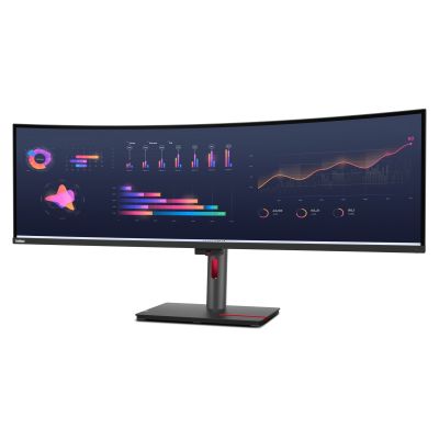 3. Lenovo ThinkVision P49w-30 Computermonitor, 124,5 cm (49 Zoll), 5120 x 1440 Pixel, Dual-WQHD-LED, Schwarz