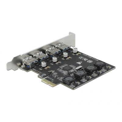 3. DeLOCK PCI Express x1 Karte auf 4 x externe USB Typ-A Buchse SuperSpeed USB (USB 3.2 Gen 1)