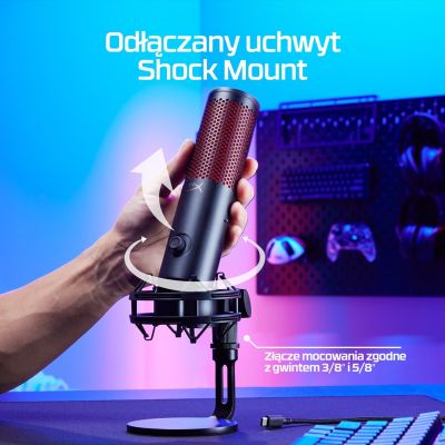 12. HyperX QuadCast 2 – USB-Mikrofon (Schwarz)