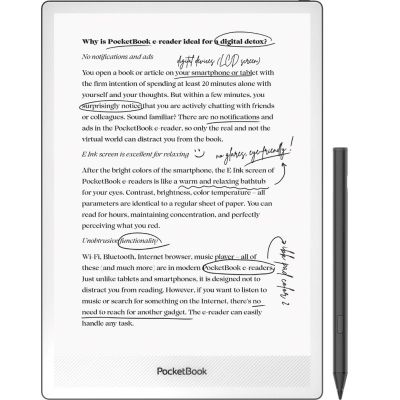 3. PocketBook InkPad One 1030 10,3" E-Ink Mobius 32GB Wi-Fi Mattschwarzer E-Book-Reader